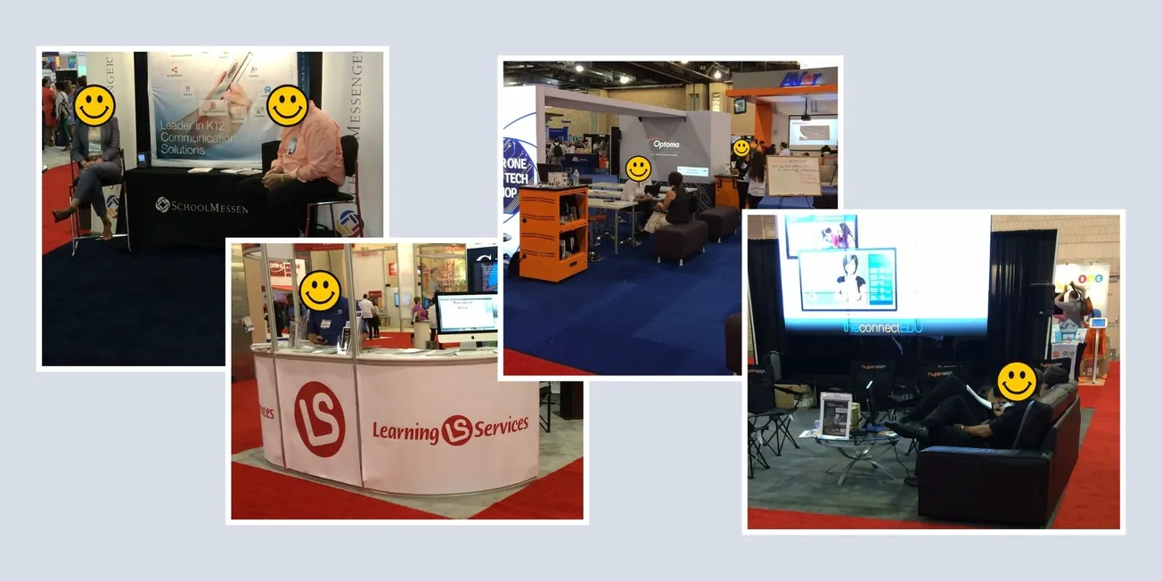 If You Don't Want People to Visit Your Booth, Have a Seat